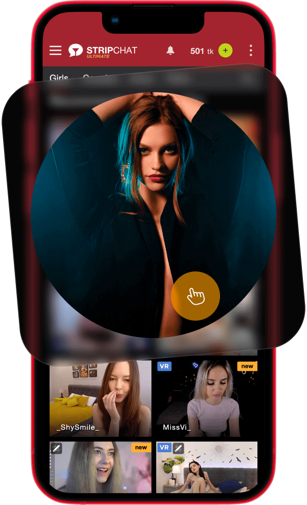 Stripchat mobile interface preview